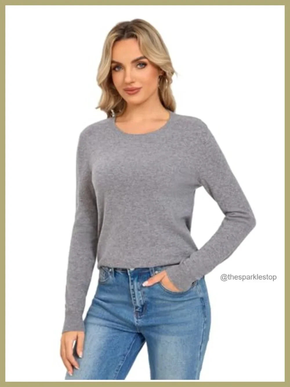Women's Merino Wool Crewneck Sweater - Itch Free Lightweight Pullover